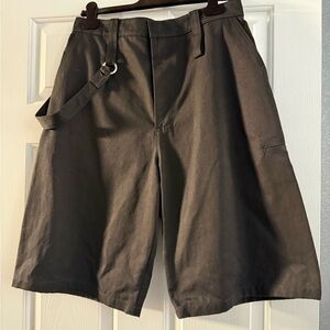 Bottega Veneta Dark Gray Cargo Shorts